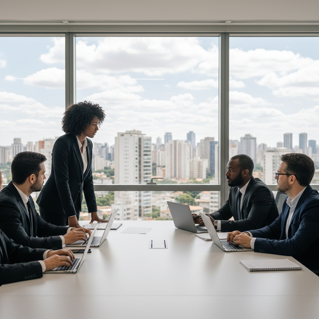 Equipe GRIX em reunião estratégica